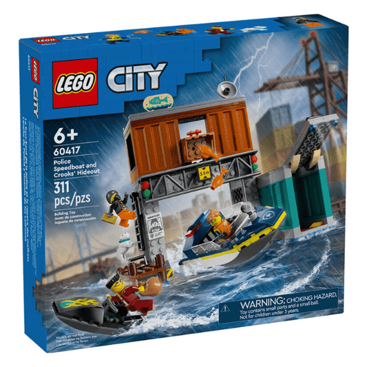 60417 Police Speedboat And Crooks Hideout