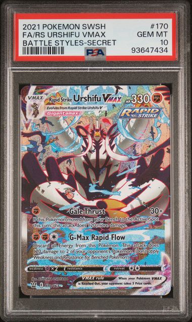 Rapid Strike Urshifu VMax PSA 10