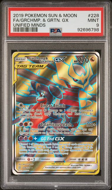 Garchomp & Giratina GX FA PSA 9