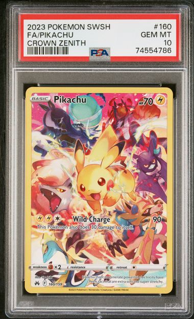 Pikachu FA PSA 10