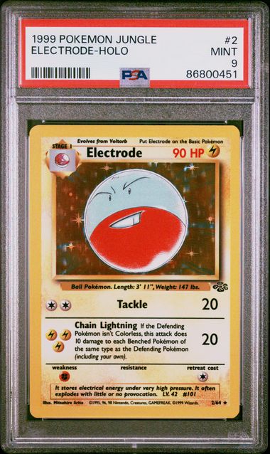 Electrode Jungle Holo Psa 9