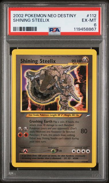 Shining Steelix PSA 6