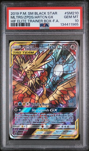 Moltres & Zapdos & Articuno PSA 10