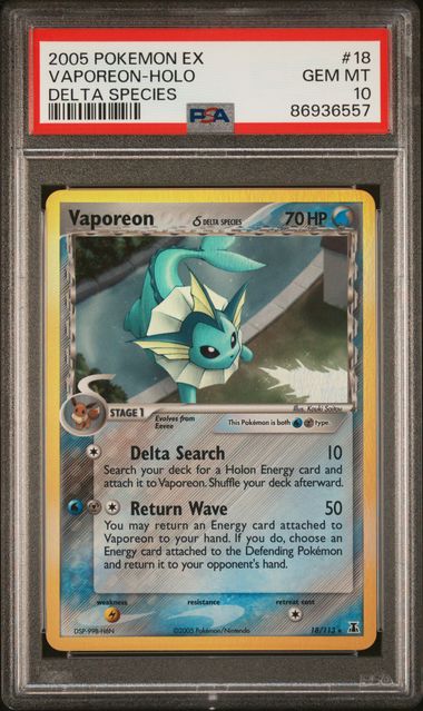 Vaporeon Delta Species Psa 10