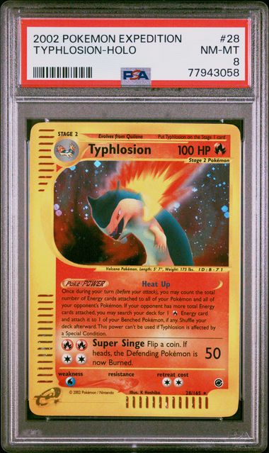 Typhlosion Expedition Psa 8