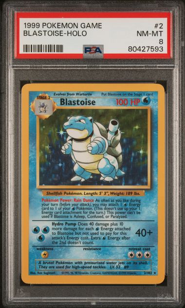 Blastoise Holo PSA 8