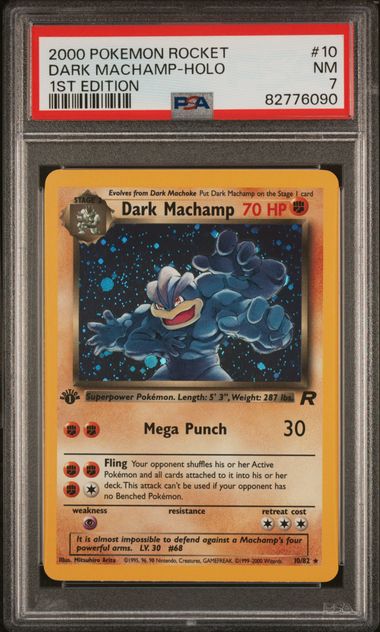 Dark Machamp 1st Edition Holo PSA 7